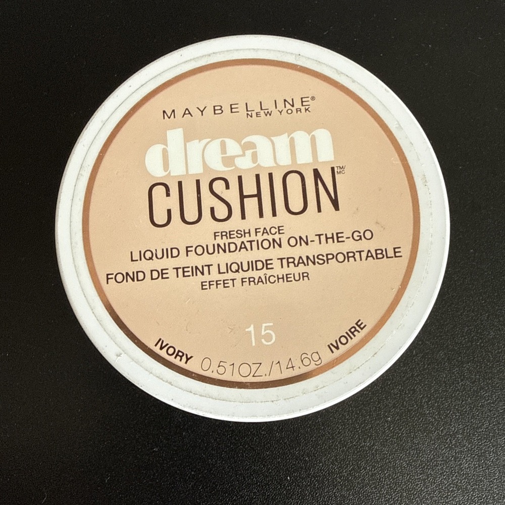 MAYBELLINE Dream CUSHION LIQUID FOUNDATION IVORY #15 NEW SEALED